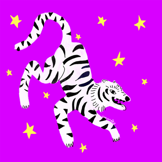 Stellar Tiger – Roaring Through the Cosmos 🐅🌌⭐ - CooCootales