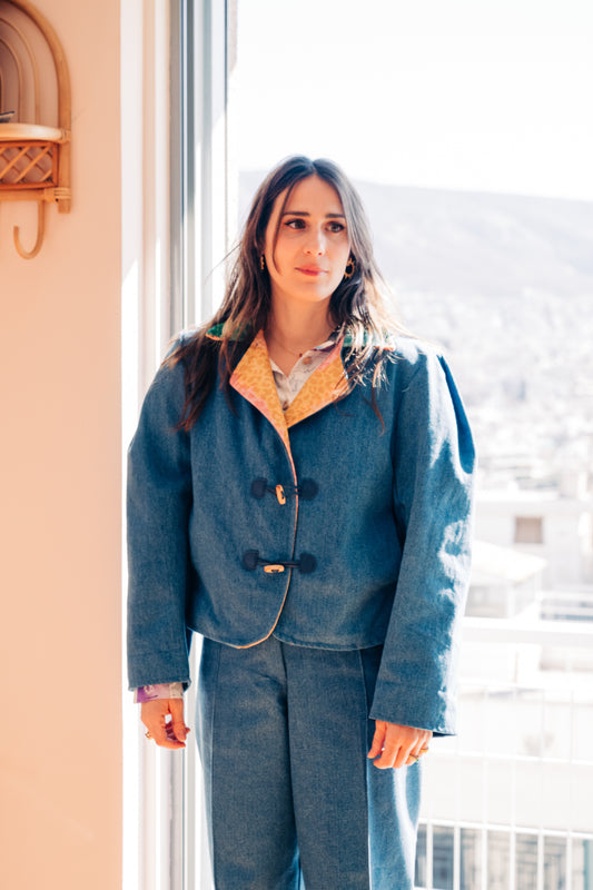 Retro Rainbow Denim Jacket Mama & Me - CooCootales