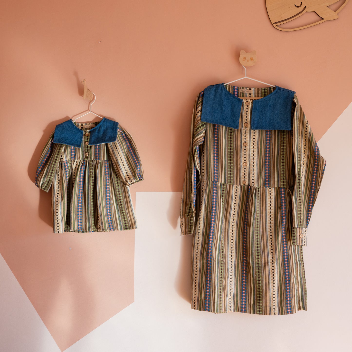 The Heritage Stripes Ensemble Dress Mama & Me - CooCootales