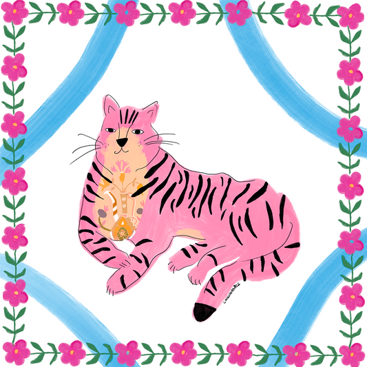 Pink Tiger of Leisure – Queen of the Garden🐅🐾💗 - CooCootales