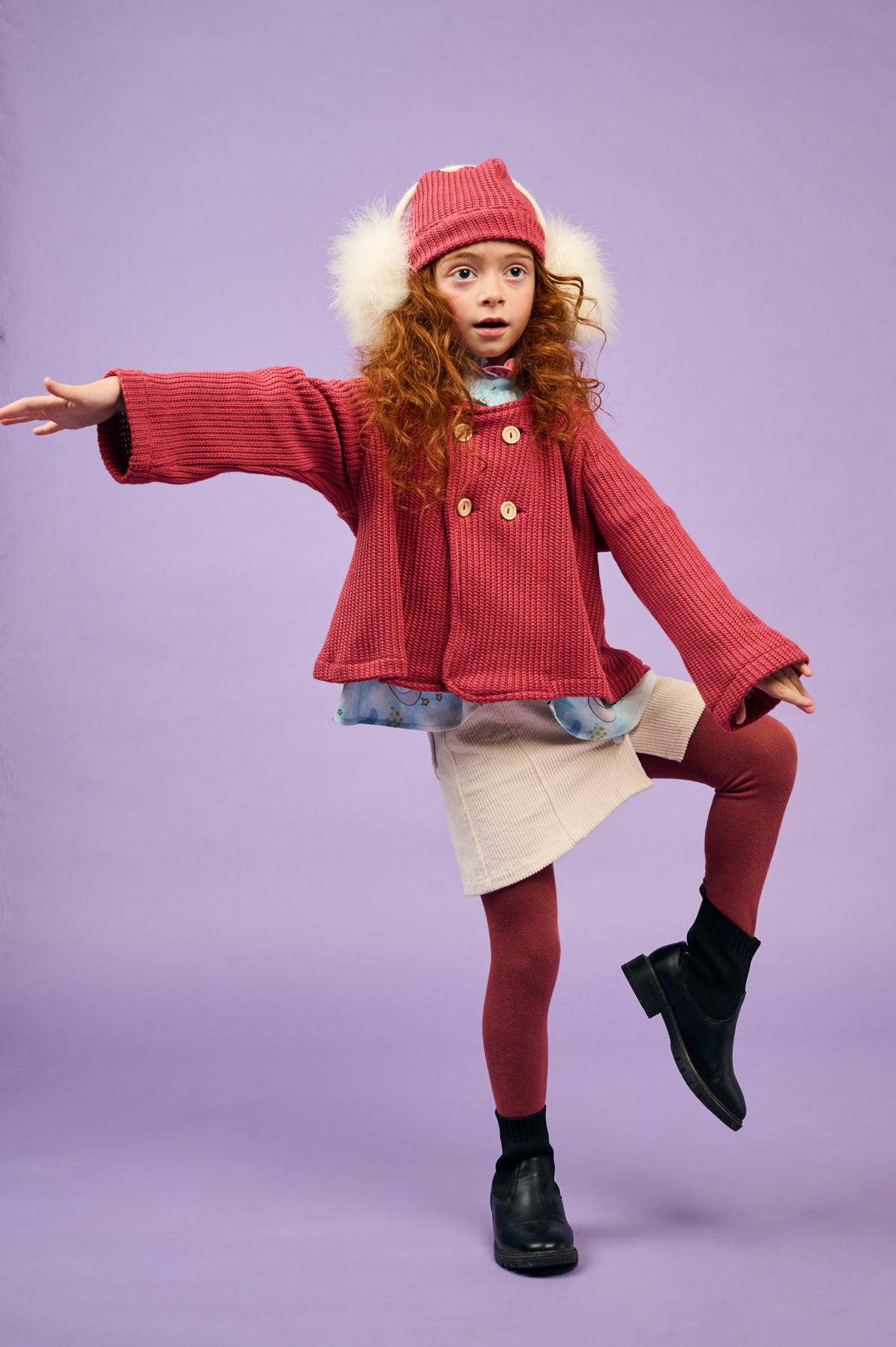Puce Planet Girl Jacket - CooCootales