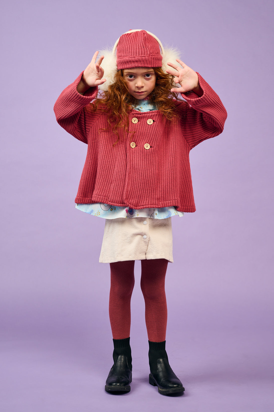 Puce Planet Girl Jacket - CooCootales