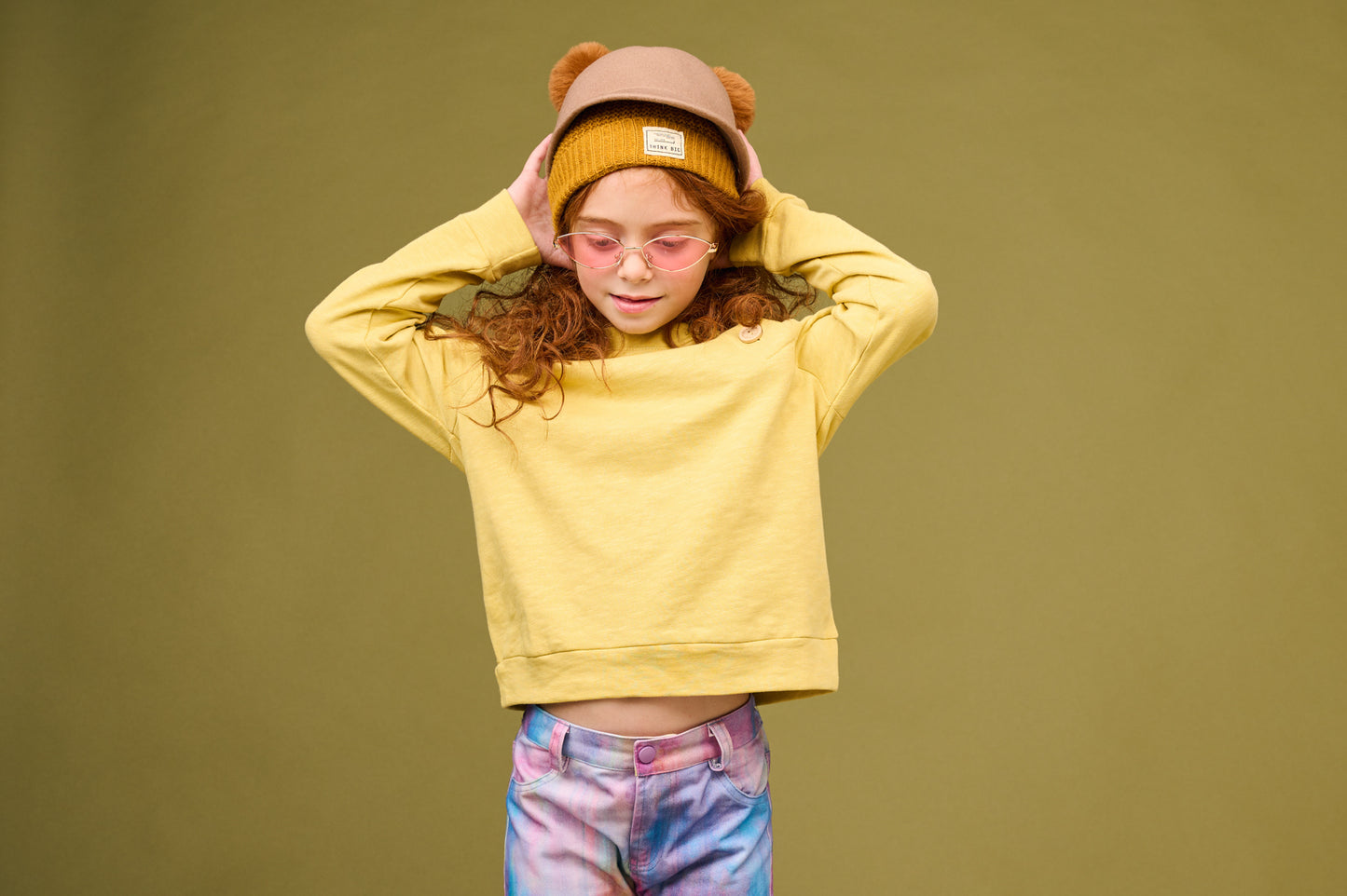 Wooden Button Yellow Hoodie - CooCootales