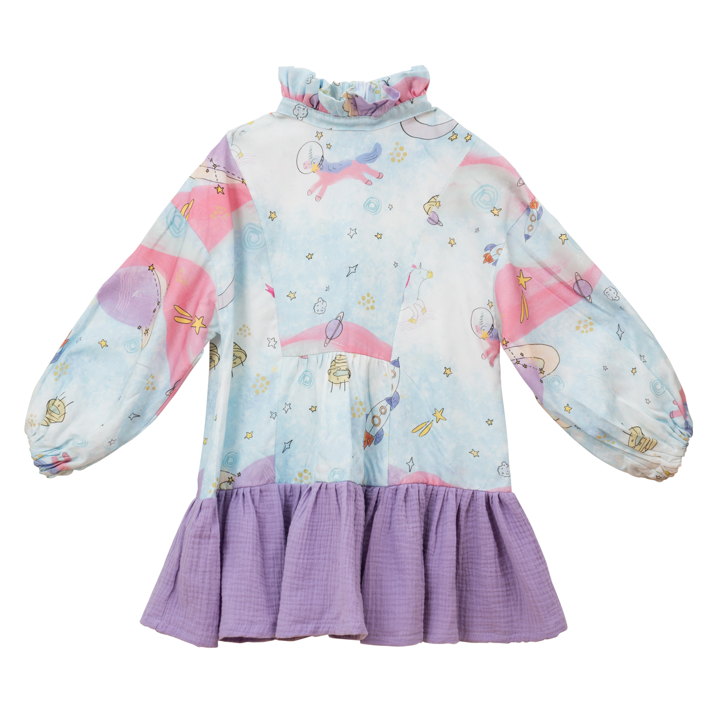 Unicorns In Space Dress With Purple Ending - CooCootales
