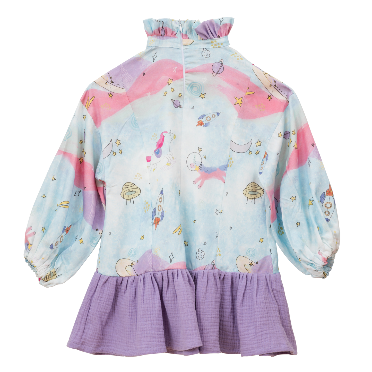 Unicorns In Space Dress With Purple Ending - CooCootales