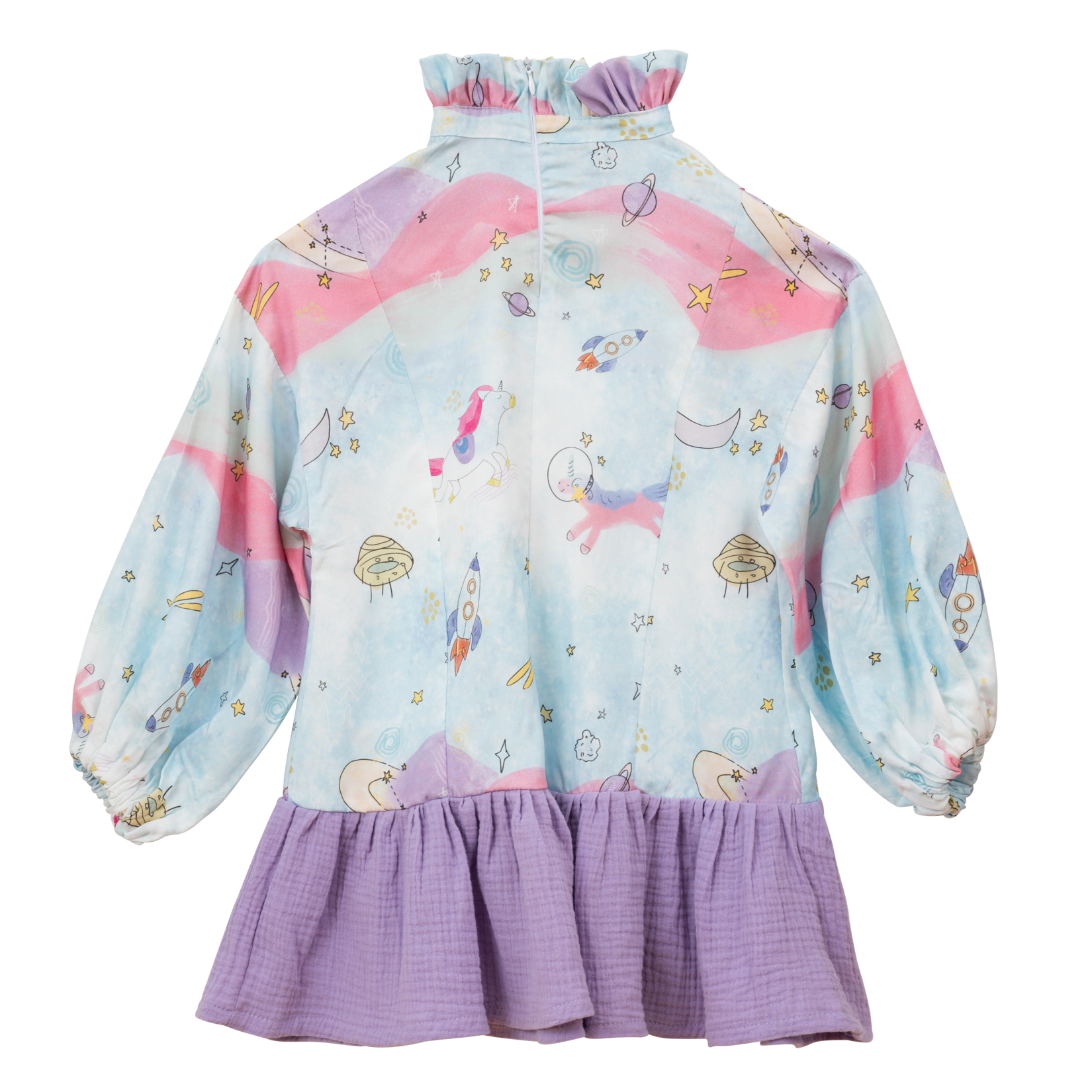 Unicorns In Space Dress With Purple Ending - CooCootales