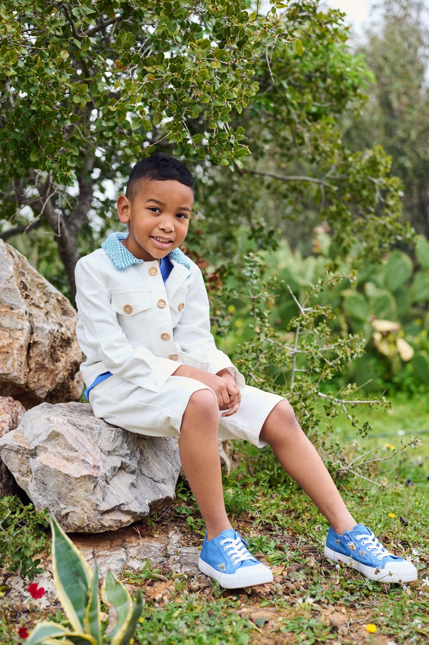 The Fishing Net Denim Boy Jacket - CooCootales