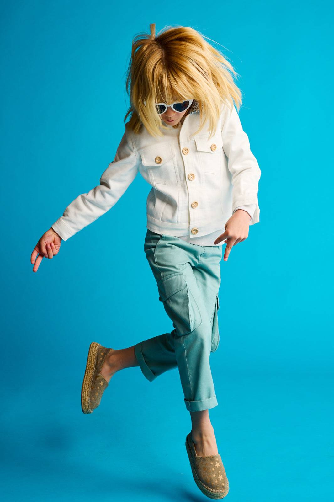 The Fishing Net Denim Girl Jacket - CooCootales