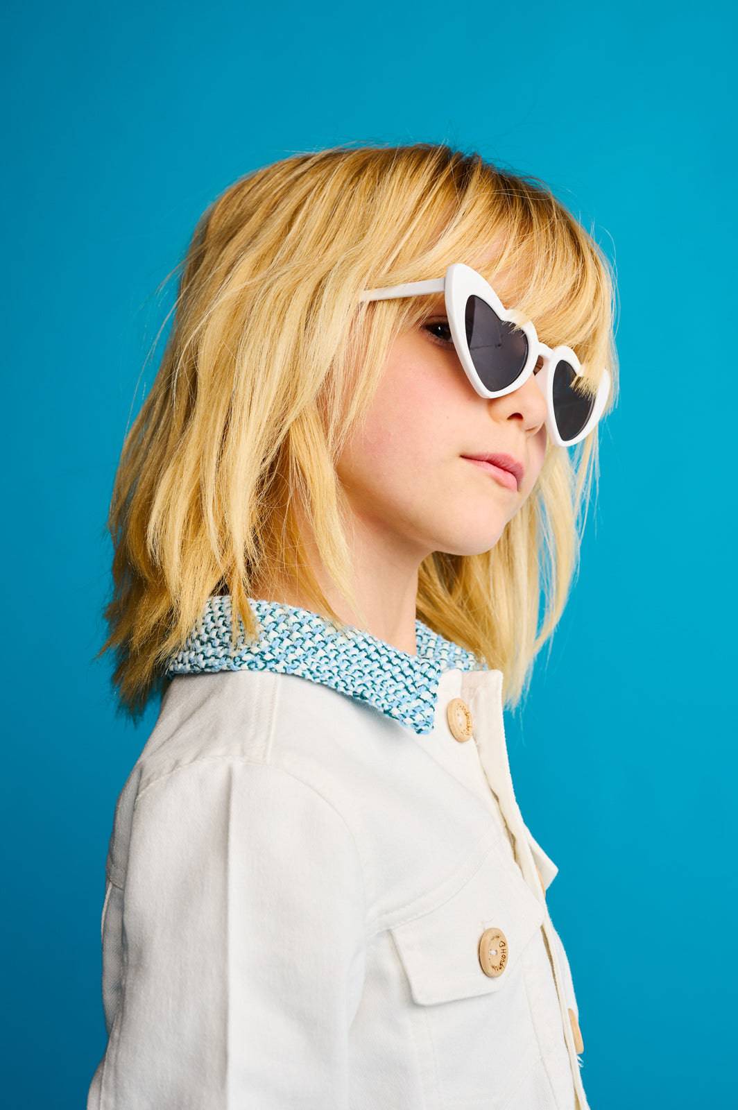 The Fishing Net Denim Girl Jacket - CooCootales