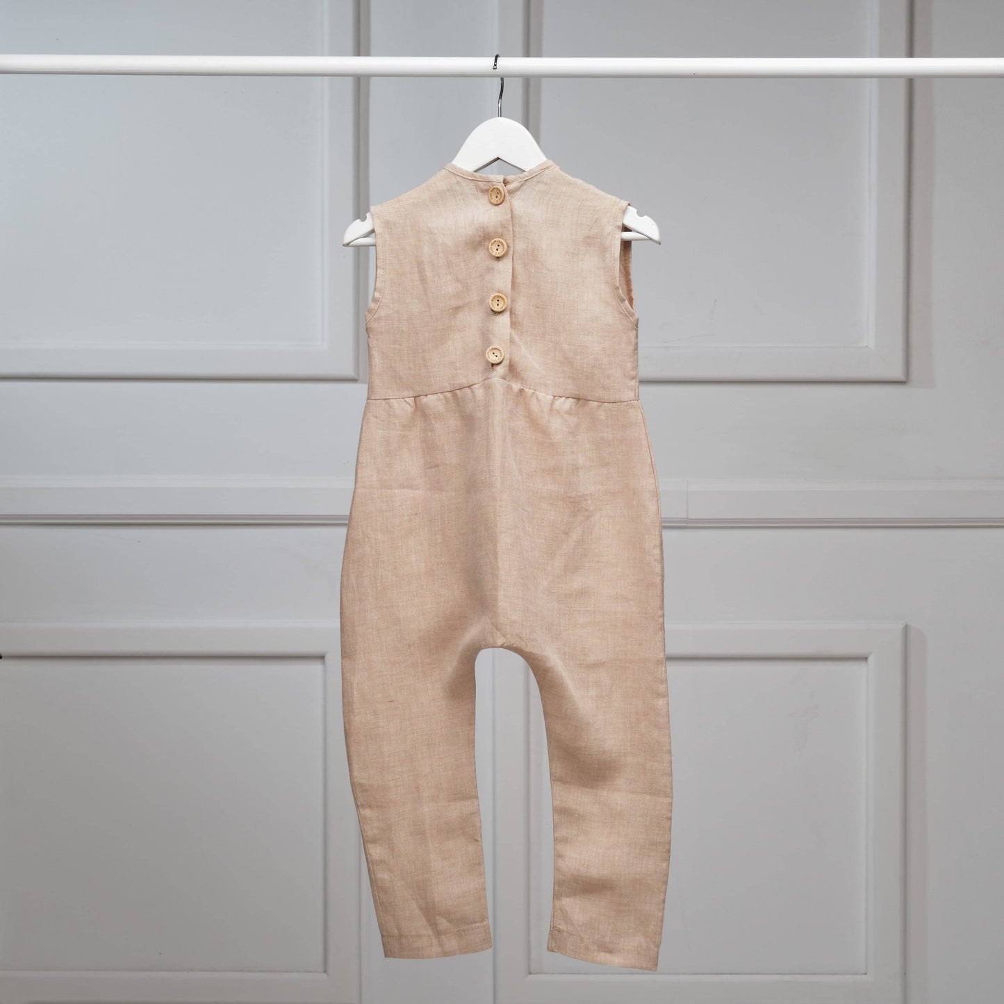 The Dinosaur Romper (light blue/beige) - CooCootales
