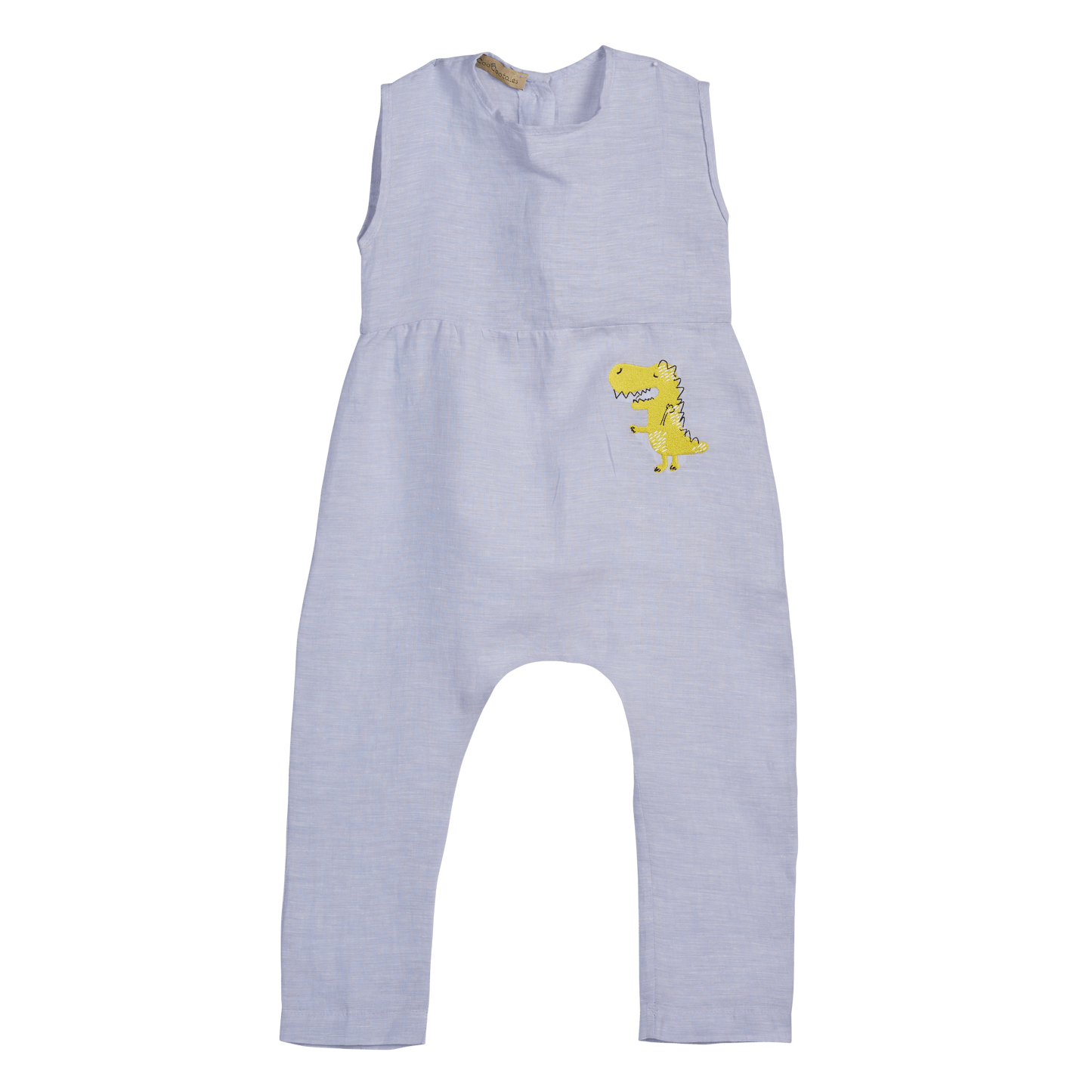 The Dinosaur Romper (light blue/beige) - CooCootales