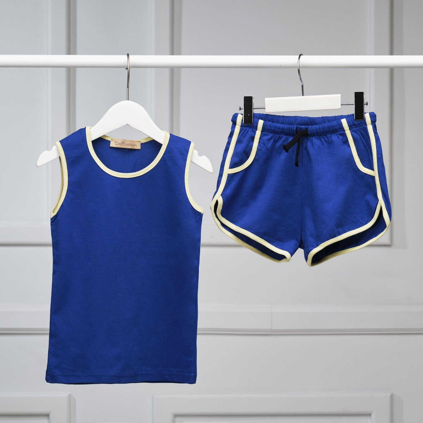 The Venice Beach Set (boys - light blue/dark blue/white/yellow) - CooCootales