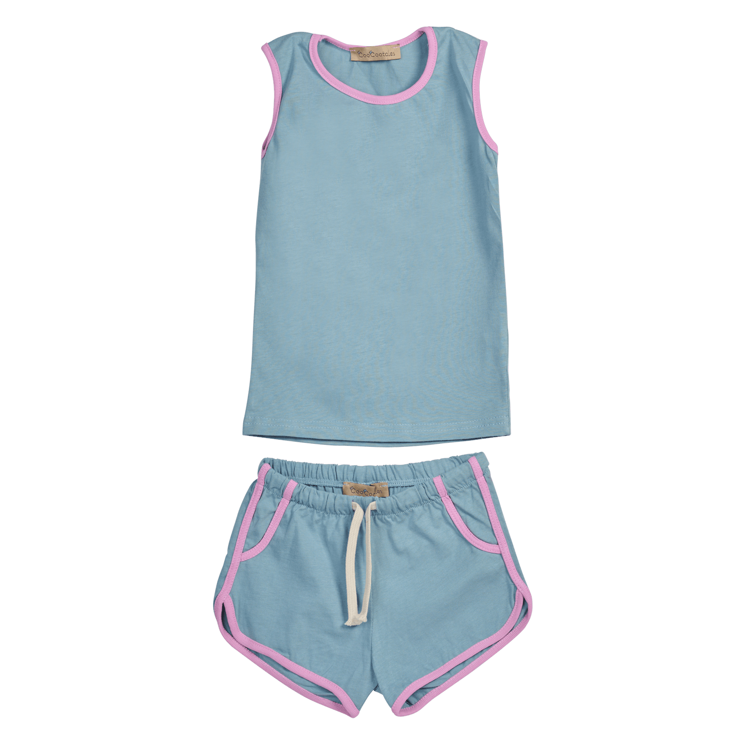 The Venice Beach Set (girls - light blue/pink/white/dark blue/yellow) - CooCootales