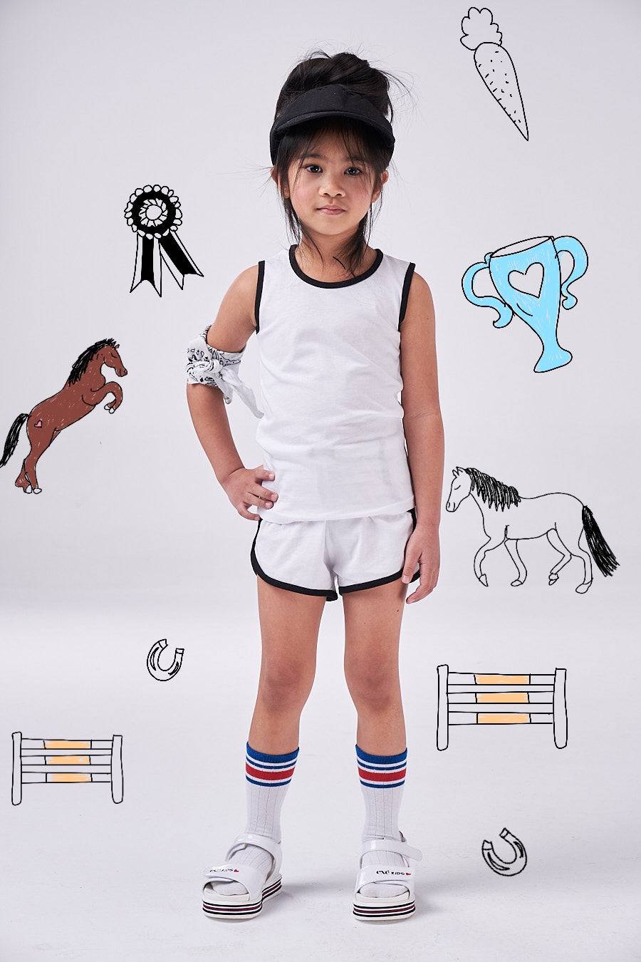 The Venice Beach Set (girls - yellow/dark blue/white/light blue/pink) - CooCootales