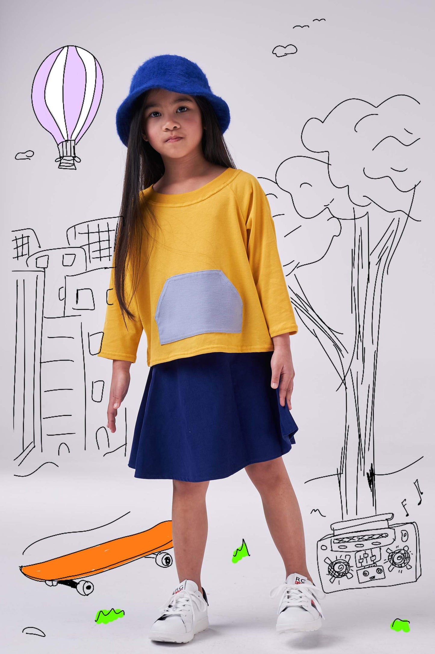 The Boat T-Shirts (girls - yellow) - CooCootales