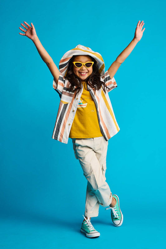 The Cargo Pants Girls Beige - CooCootales