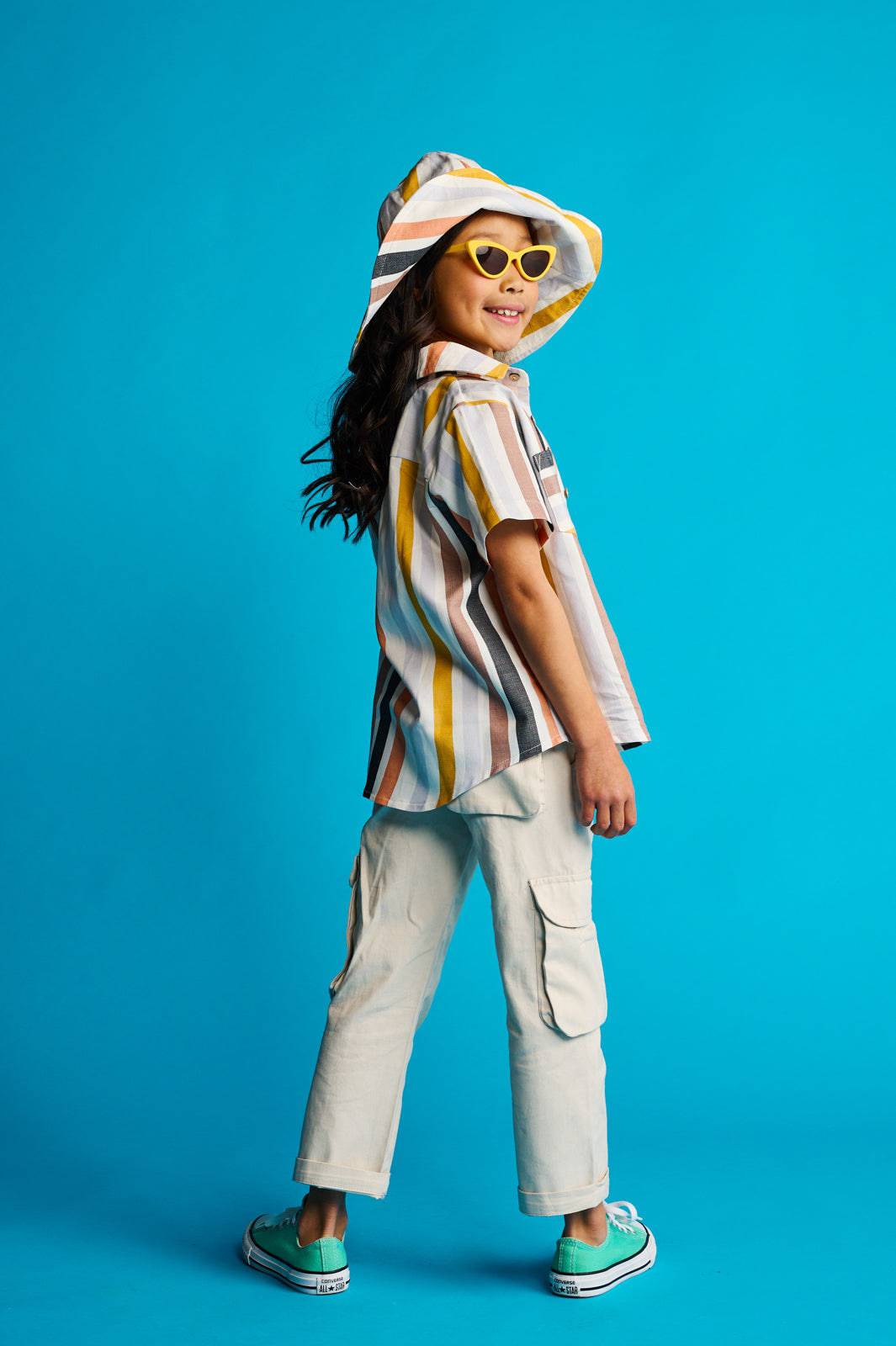 The Cargo Pants Girls Beige - CooCootales