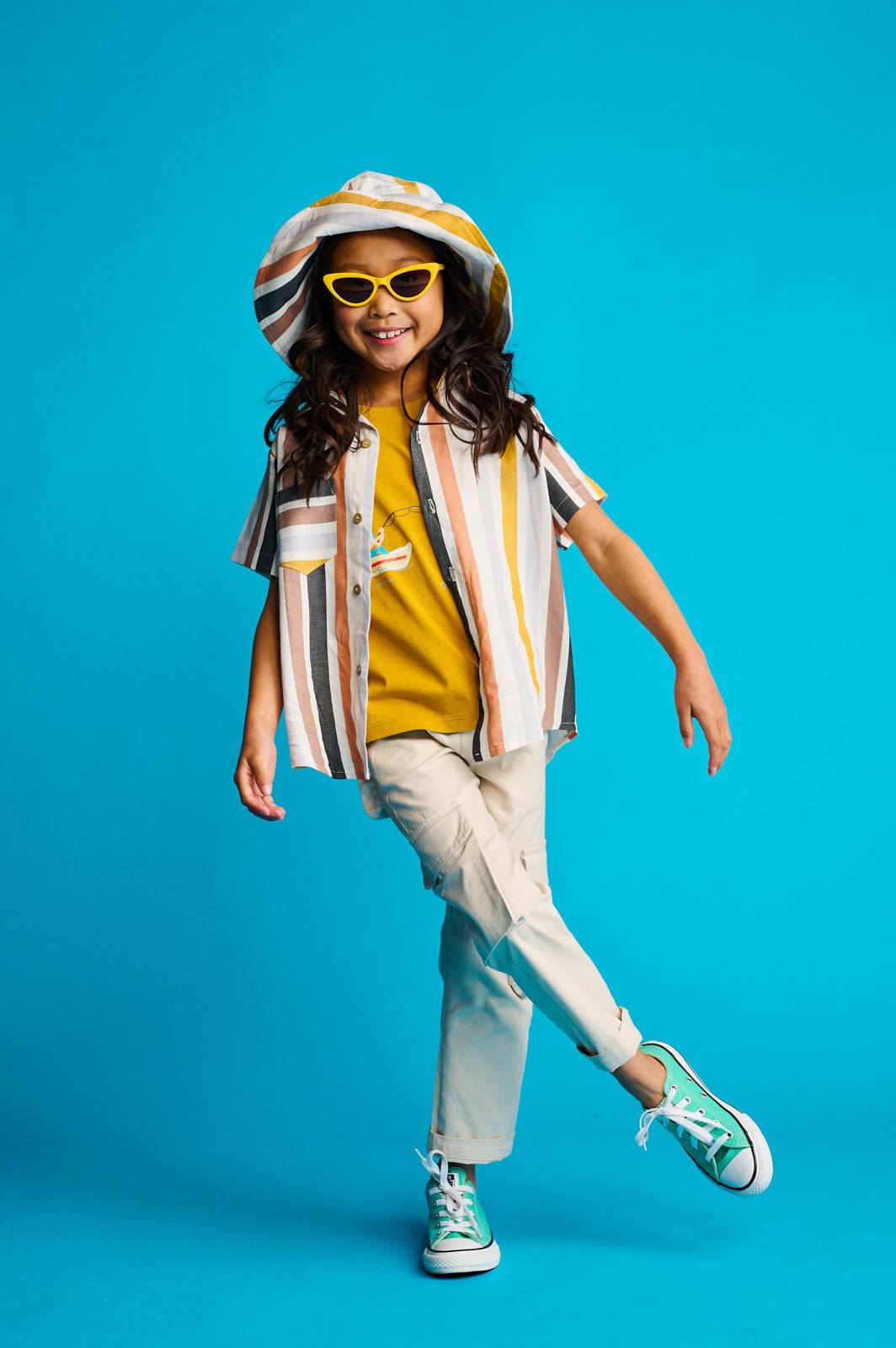 The Cargo Pants Girls Beige - CooCootales