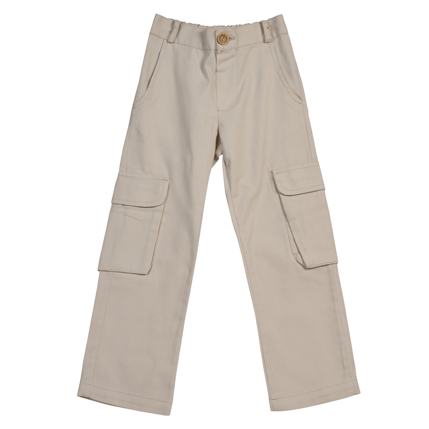 The Cargo Pants Girls Beige - CooCootales