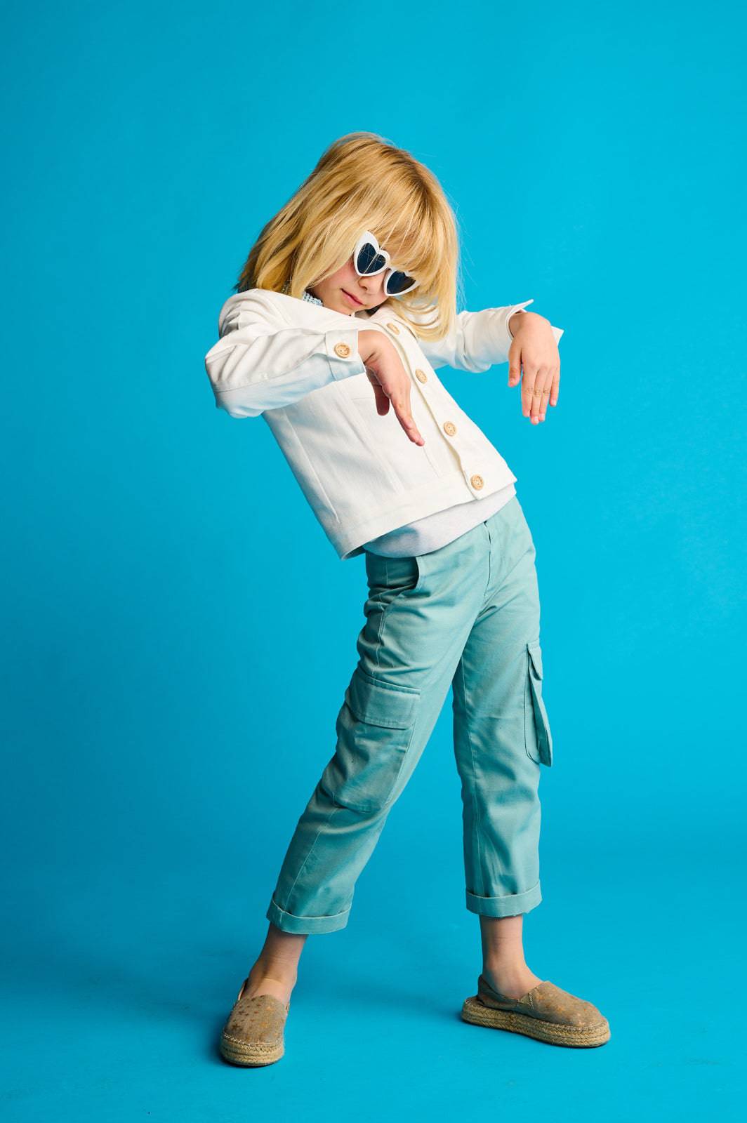 The Cargo Pants Girls Green - CooCootales