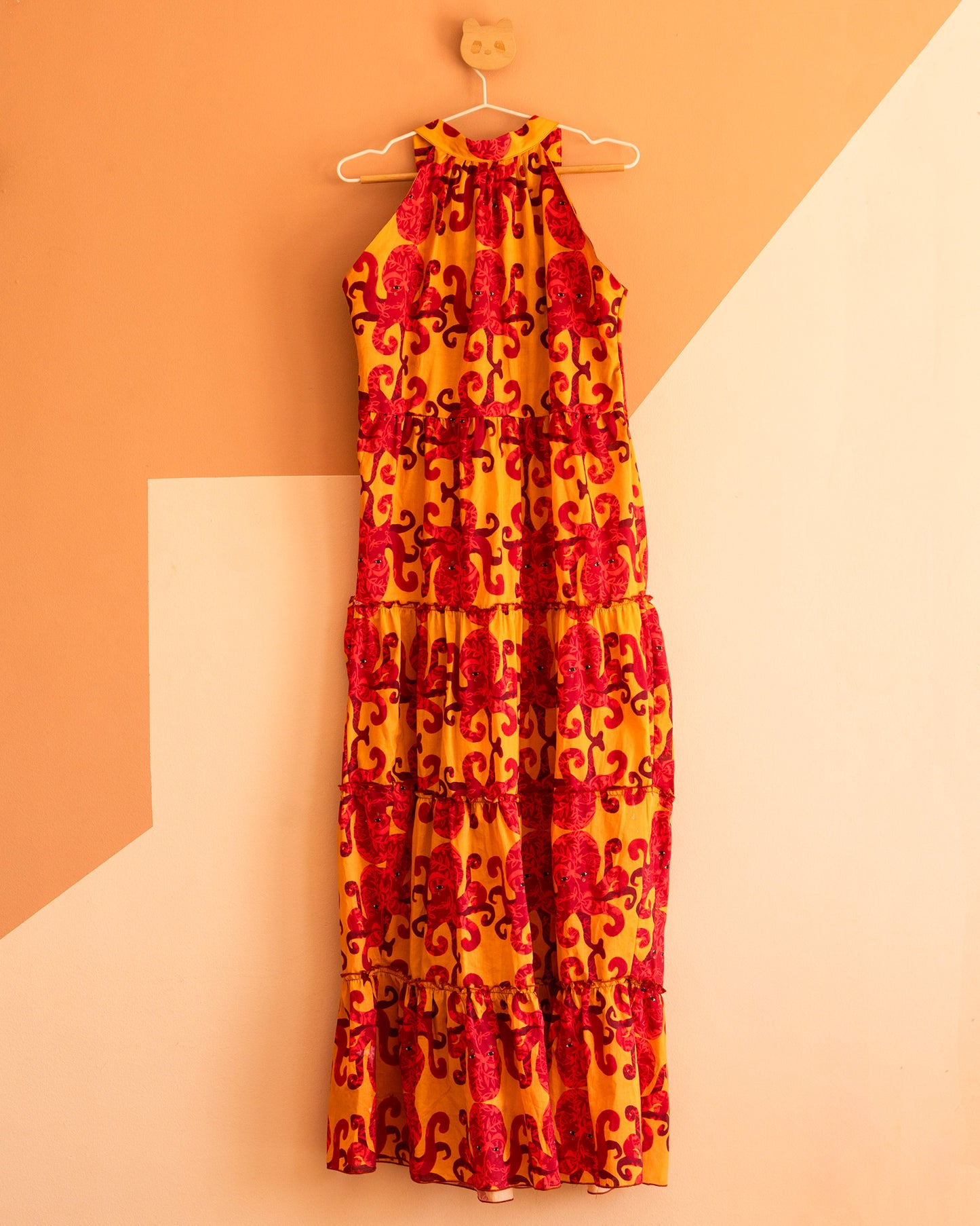 OctoTwirl Halter Maxi Dress — Women