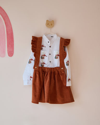 The Magical Wood Dungaree Skirt - CooCootales