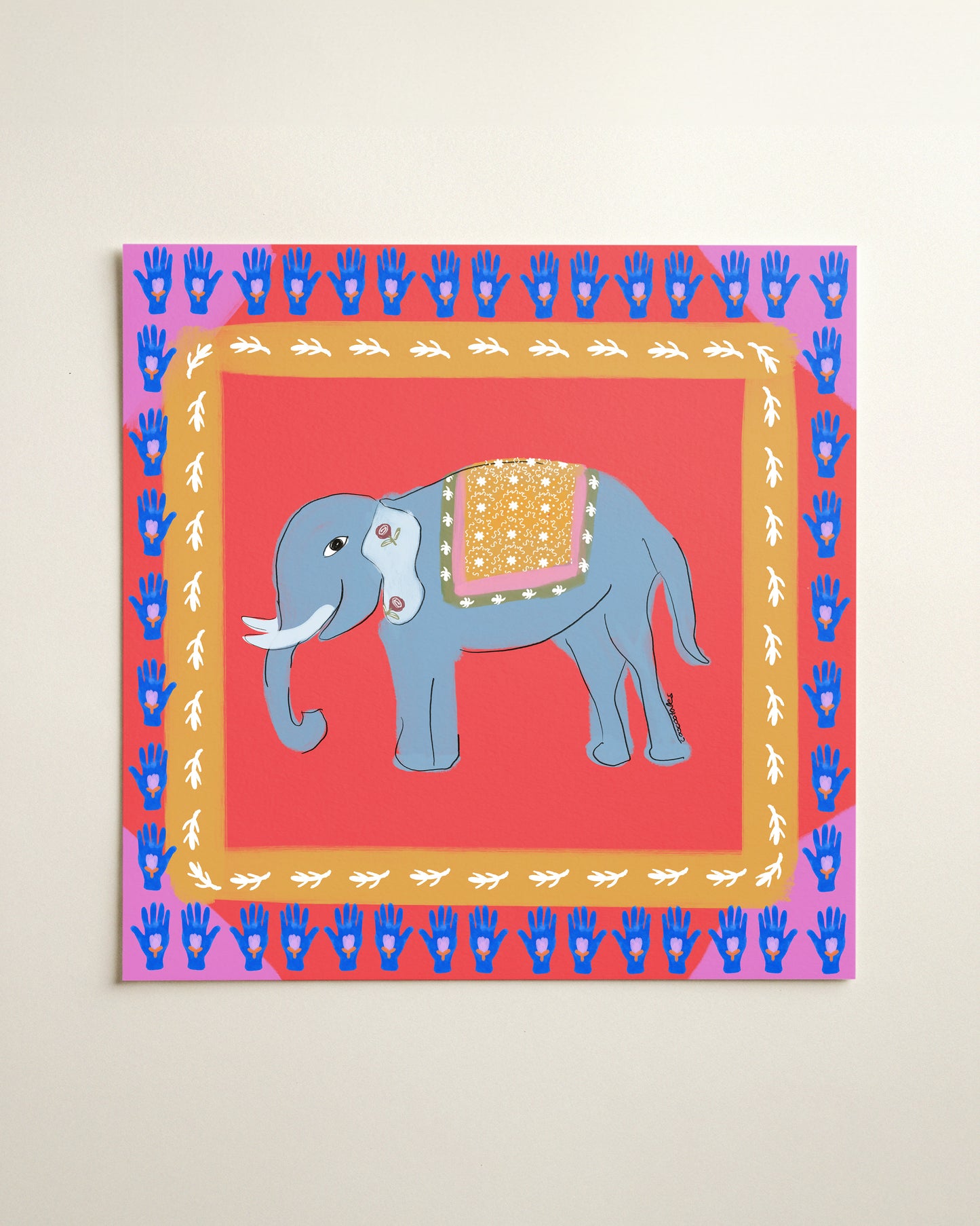 Blue Elephant of Good Fortune 🌺💛🌼🐘 - CooCootales