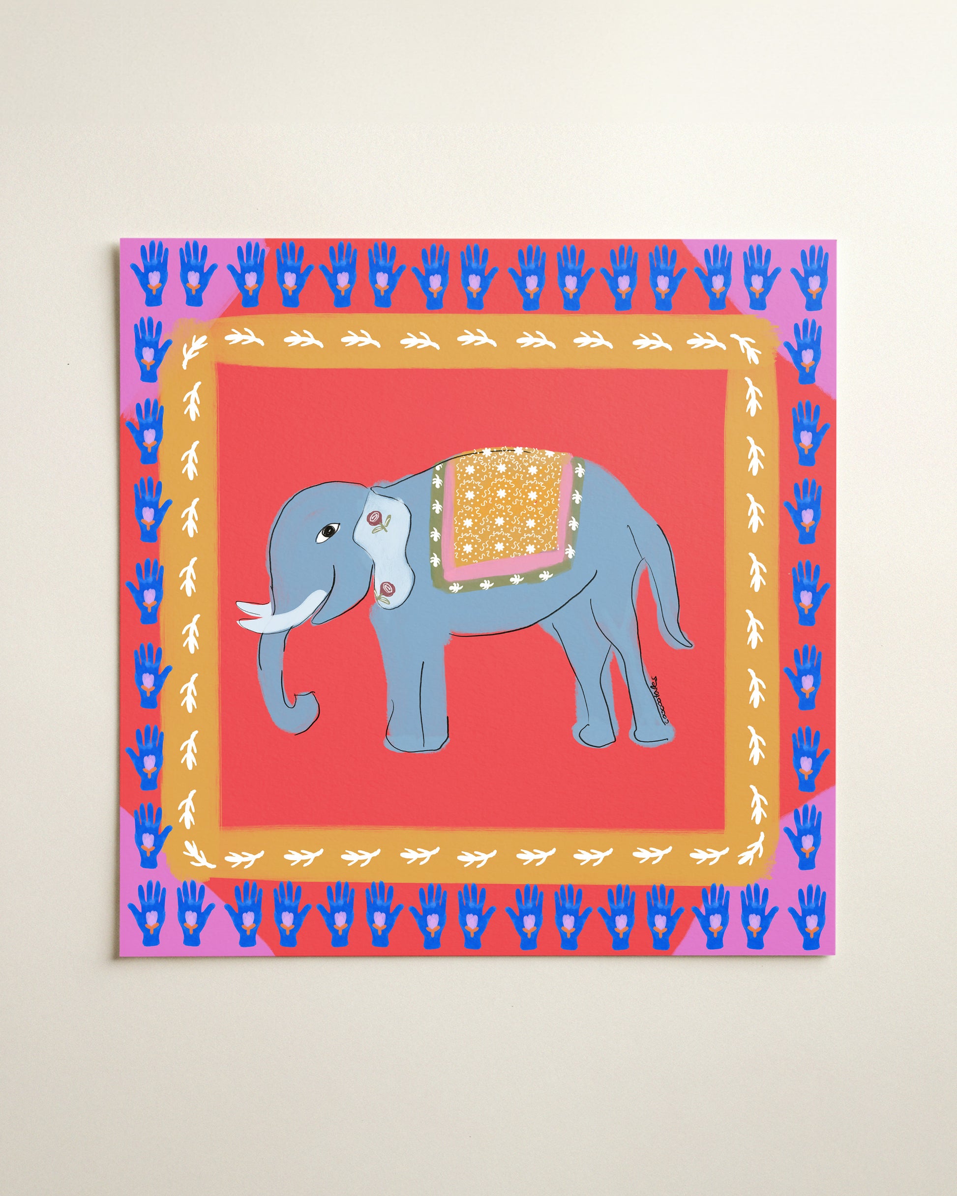 Blue Elephant of Good Fortune 🌺💛🌼🐘 - CooCootales