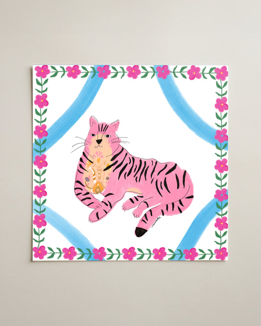 Pink Tiger of Leisure – Queen of the Garden🐅🐾💗 - CooCootales