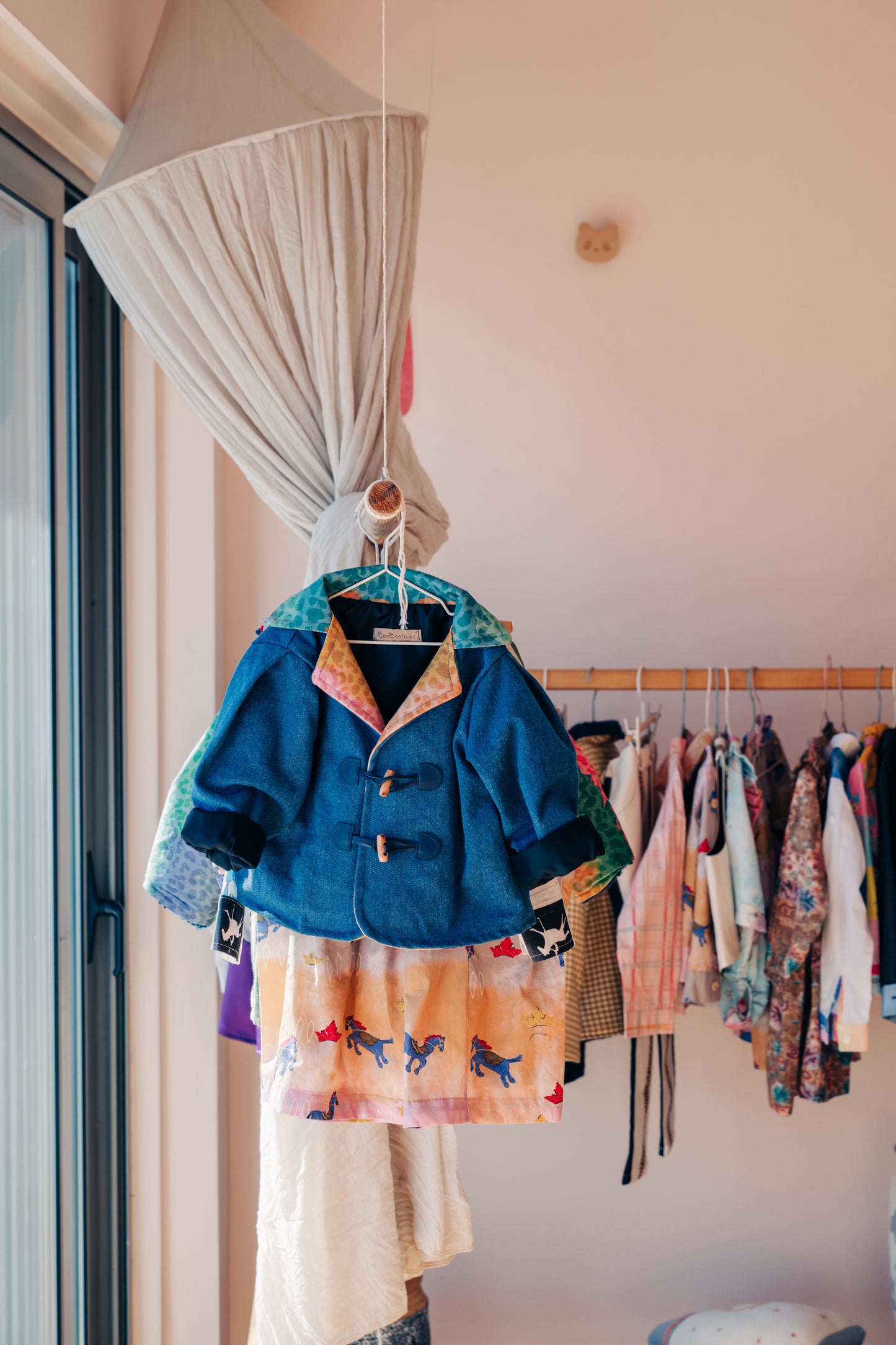 Retro Rainbow Denim Jacket