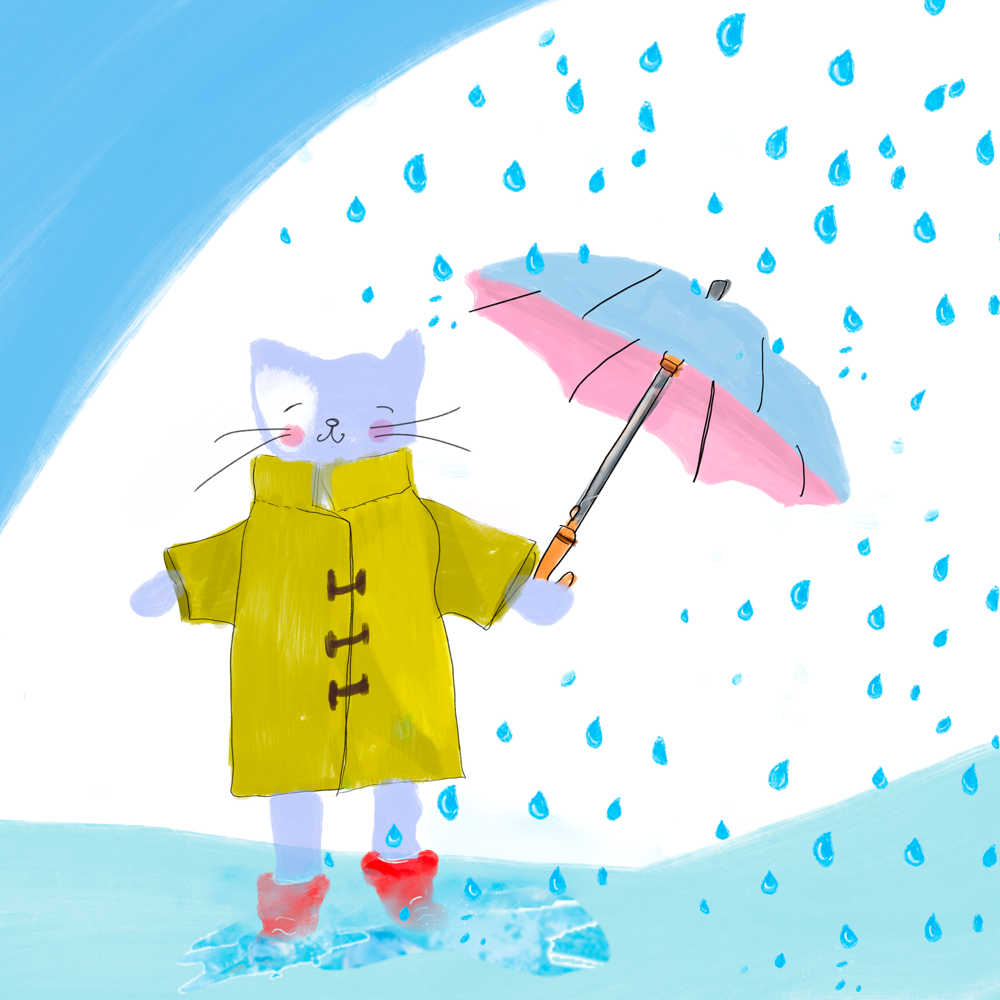 Little Cat Loves The Rain - CooCootales
