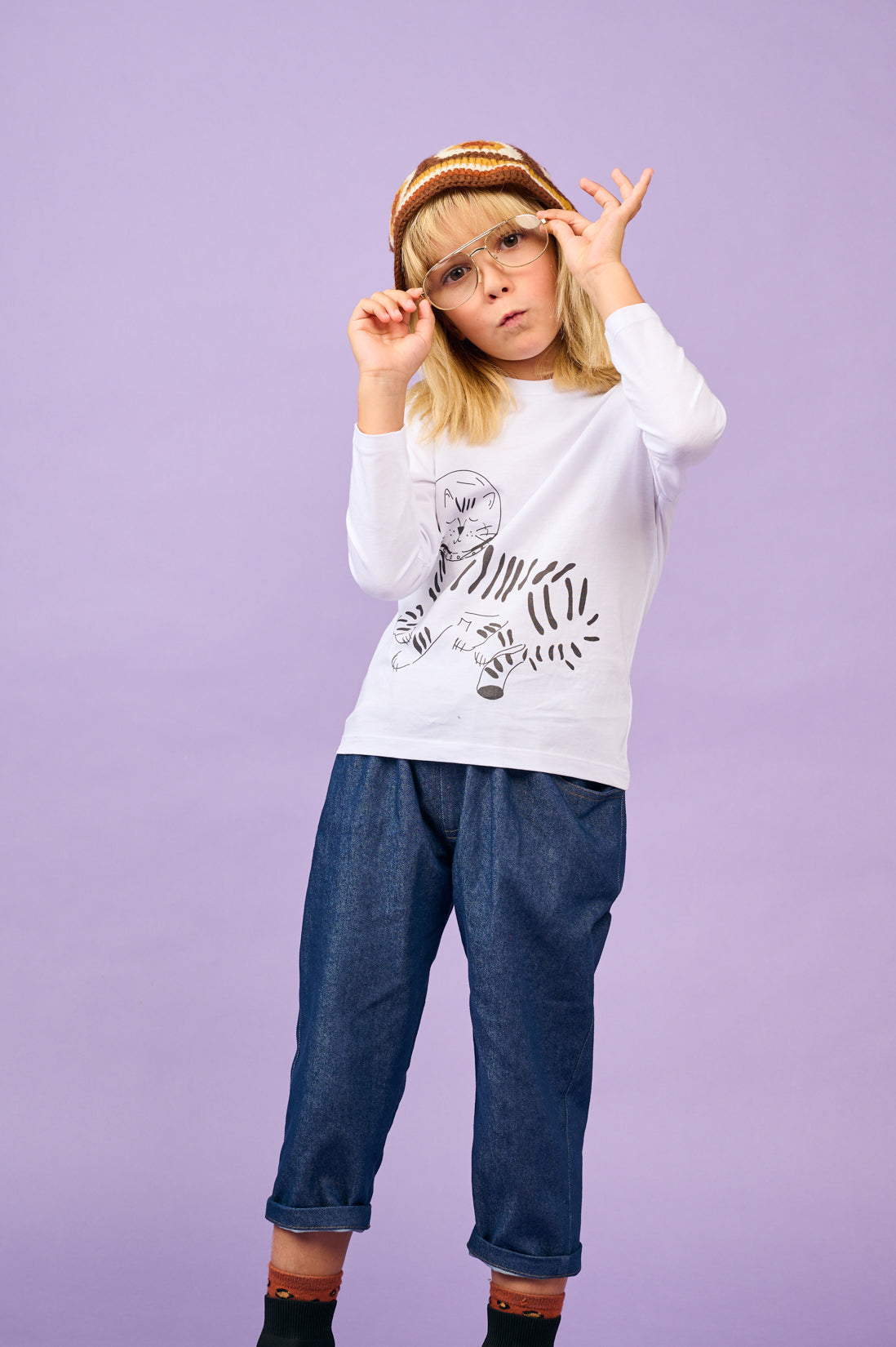 The Tiger In Space T-Shirt (girl) - CooCootales