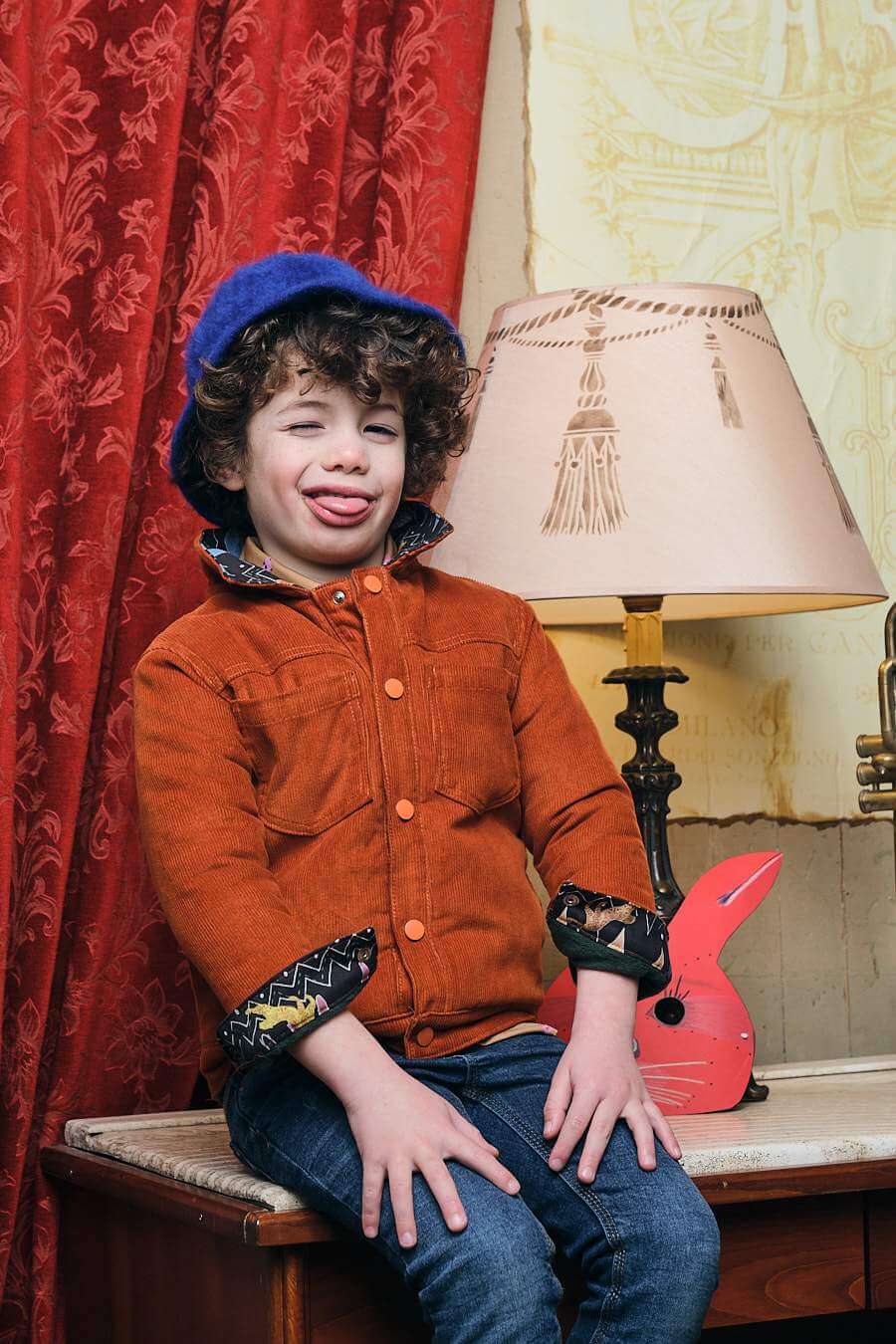 The Feline Corduroy Jacket (boys) - CooCootales