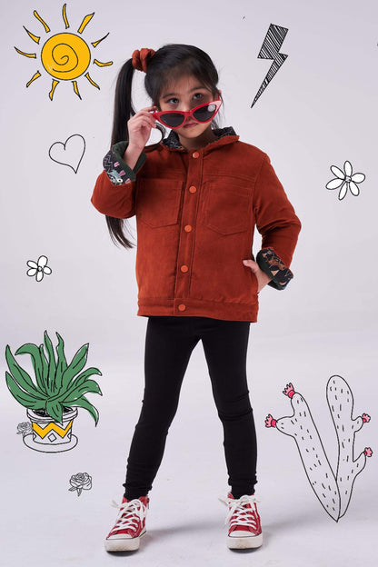 The Feline Corduroy Jacket (girls) - CooCootales