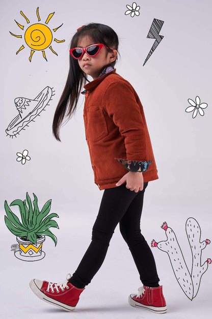 The Feline Corduroy Jacket (girls) - CooCootales