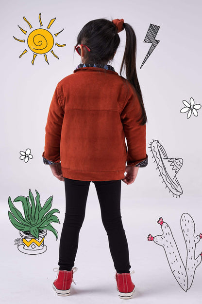 The Feline Corduroy Jacket (girls) - CooCootales