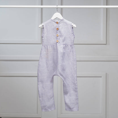 The Dinosaur Romper (beige/light blue) - CooCootales