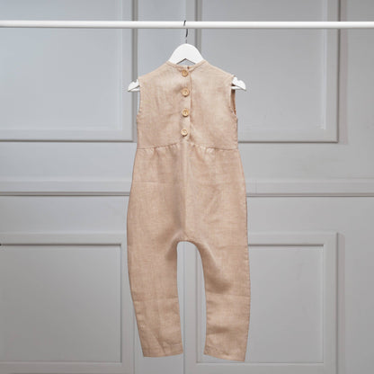 The Dinosaur Romper (light blue/beige) - CooCootales