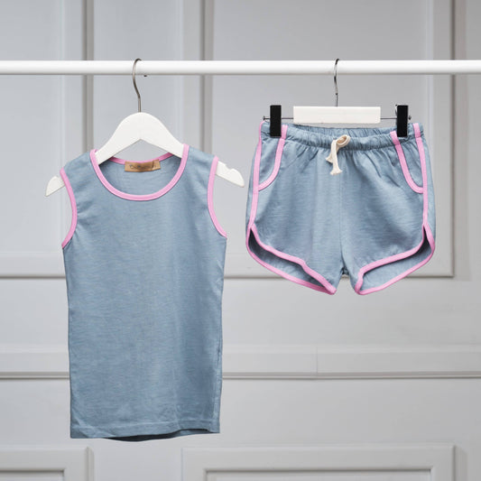 The Venice Beach Set (boys - light blue/dark blue/white/yellow) - CooCootales