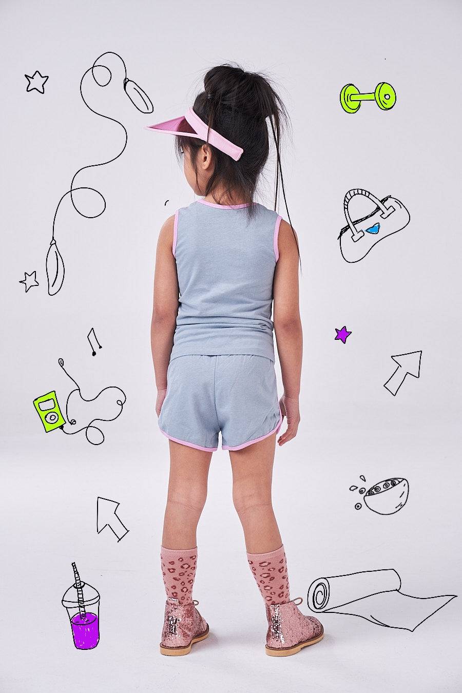 The Venice Beach Set (girls - dark blue/white/light blue/pink/yellow) - CooCootales
