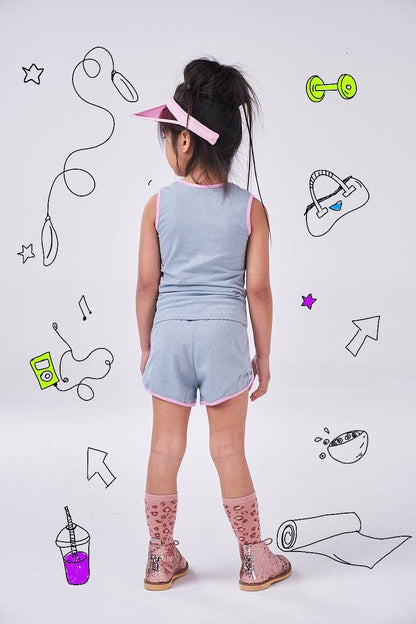 The Venice Beach Set (girls - dark blue/white/light blue/pink/yellow) - CooCootales