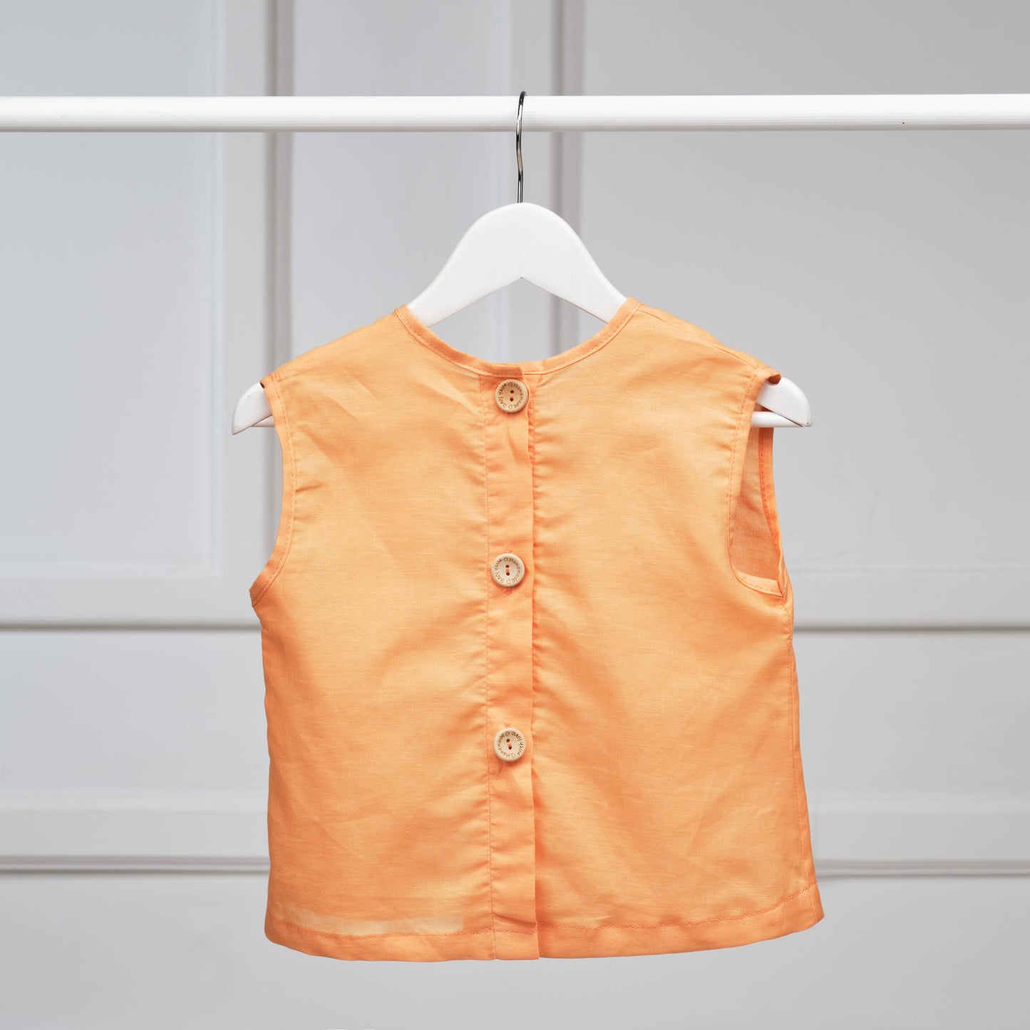 The Summer Breeze Shirt (boys - orange/light gray/pale green) - CooCootales