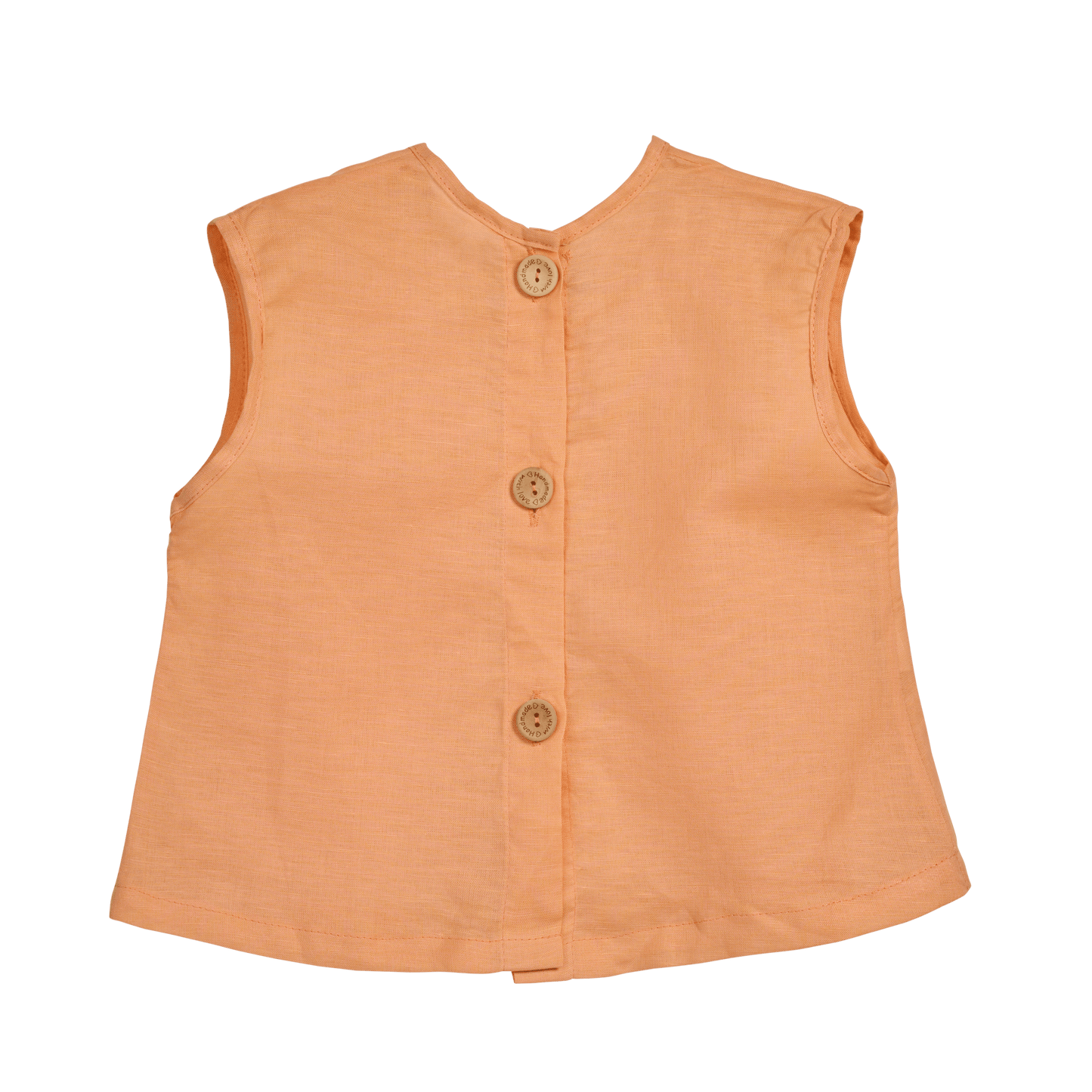 The Summer Breeze Shirt (girls - orange/pale green/light gray) - CooCootales