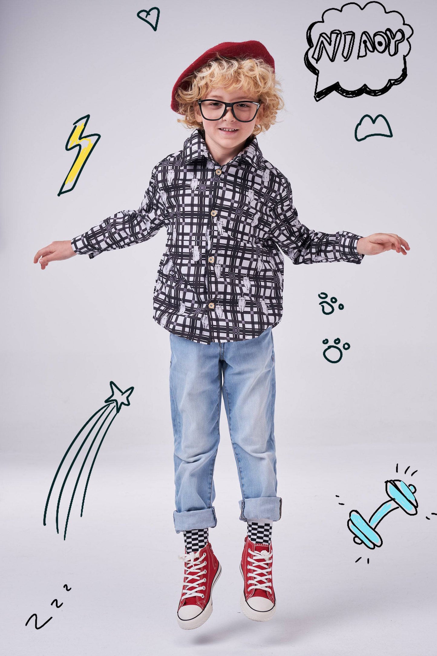 The Spot The Cats Shirt (boys) - CooCootales