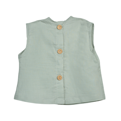 The Summer Breeze Shirt (boys - light gray/orange/pale green) - CooCootales