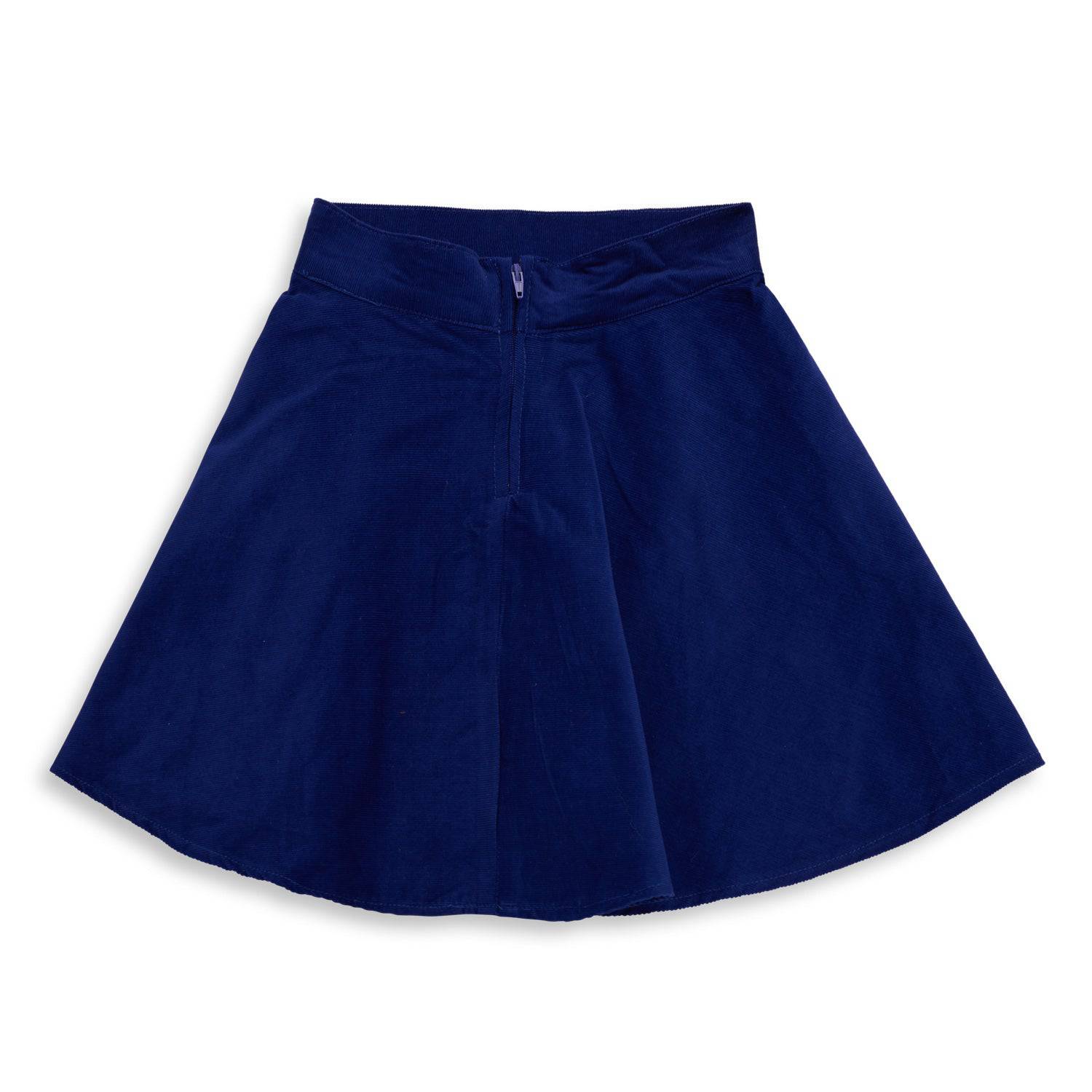 The Blue Corduroy Skirt - CooCootales