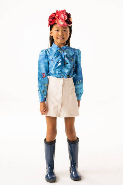 The White Corduroy Skirt - CooCootales