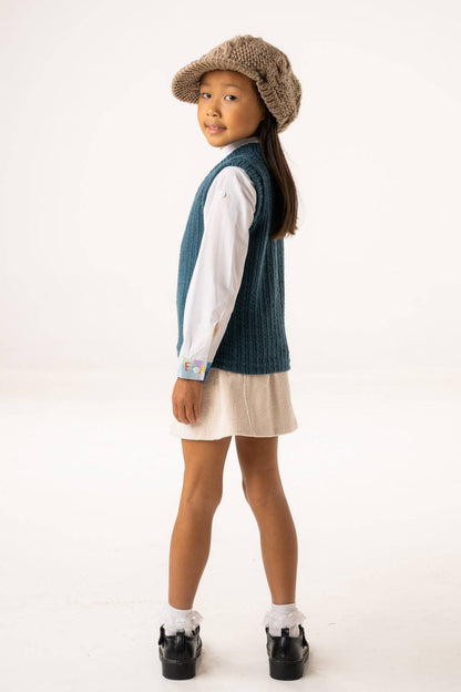 The White Corduroy Skirt - CooCootales