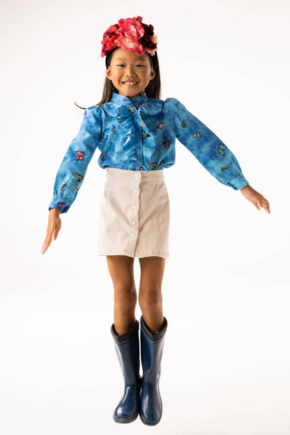 The White Corduroy Skirt - CooCootales