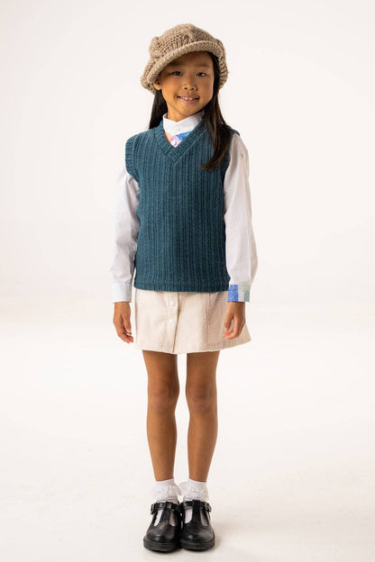 The White Corduroy Skirt - CooCootales